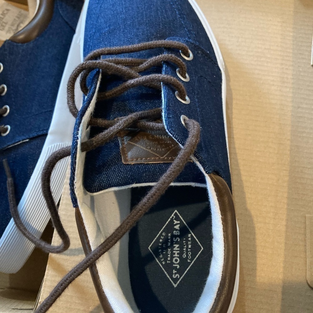 Men’s St John’s Bay Navy Bryce Sneaker - Picture 2 of 4